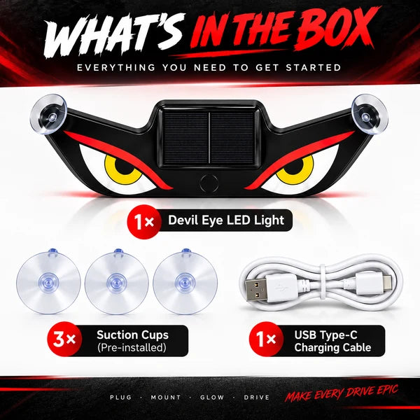 Evil Eye Windshield Solar Light