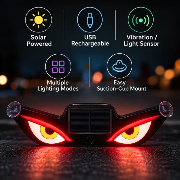Evil Eye Windshield Solar Light