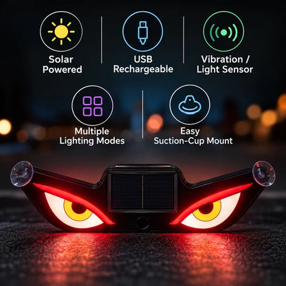 Evil Eye Windshield Solar Light