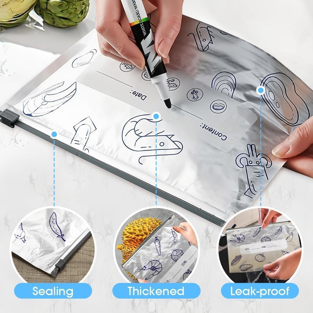 Aluminum Foil Food Storage Bags