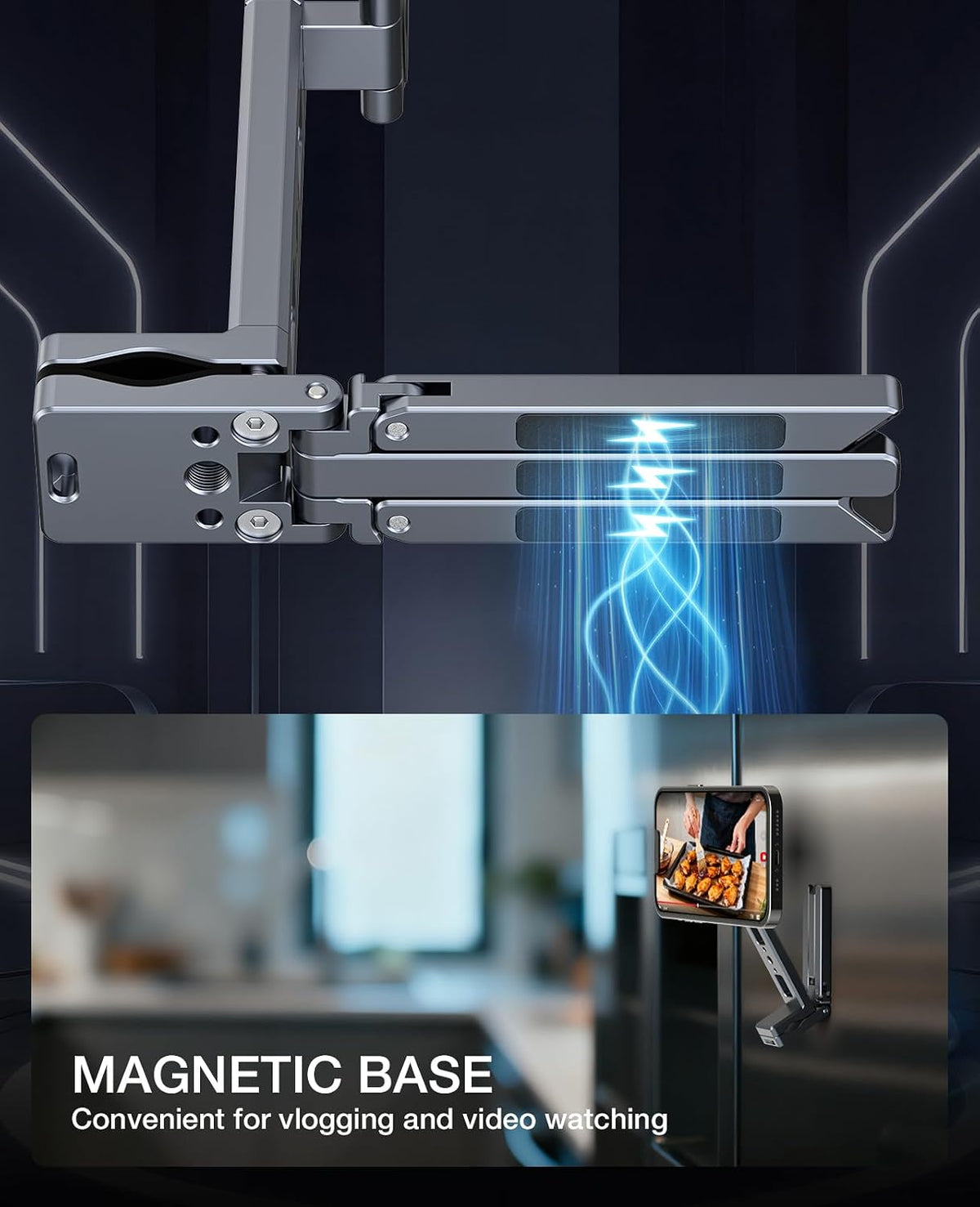 MagTrio magnetic phone holder with tripod