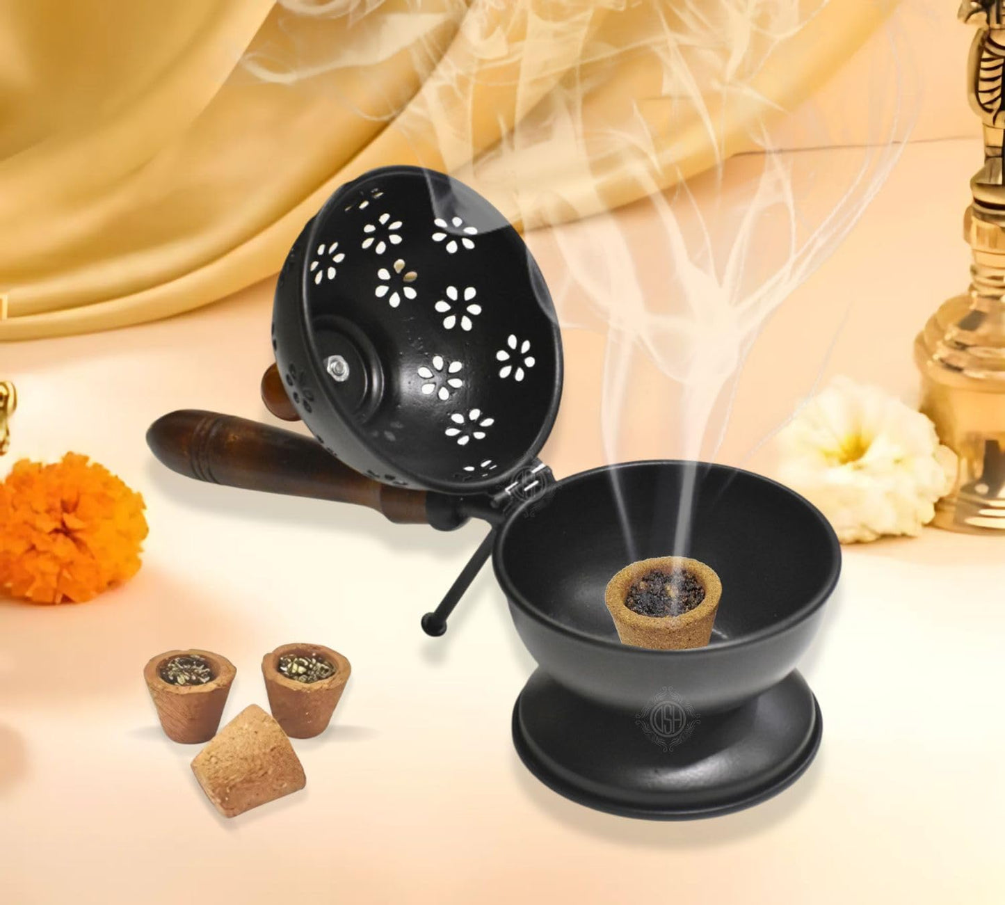 VEDICVIBE METALIC DHOOP DAANI