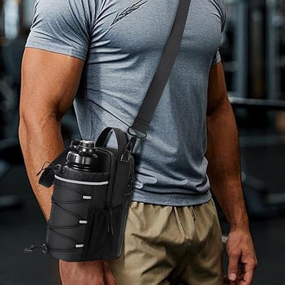 Magnetic Gym Bag With Water Bottle Holder