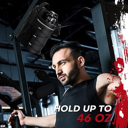Magnetic Gym Bag With Water Bottle Holder