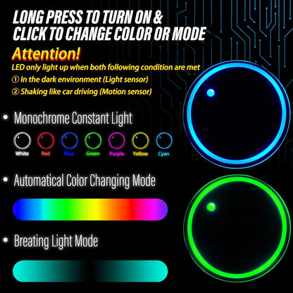Auto sensing LED Coaster