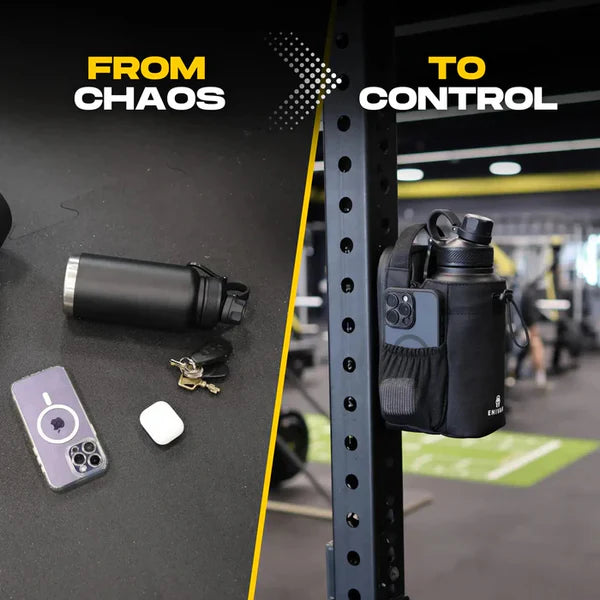Magnetic Gym Bag With Water Bottle Holder