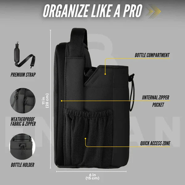 Magnetic Gym Bag With Water Bottle Holder