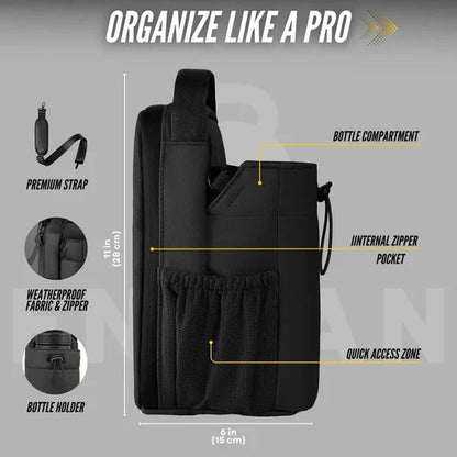 Magnetic Gym Bag With Water Bottle Holder