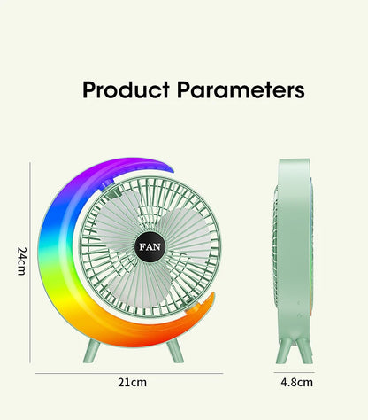 Colorful RGB Lighting Fan