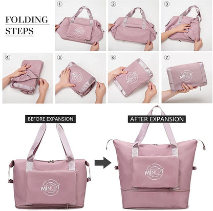 LARGE CAPACITY FOLDABLE TRAVEL BAG