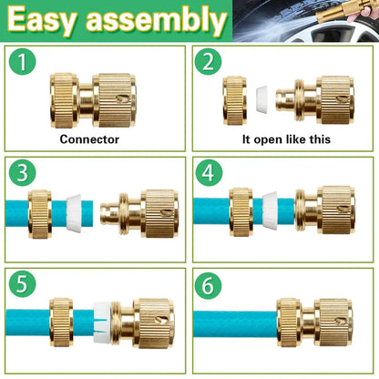 High Pressure Brass Water Hose Nozzle