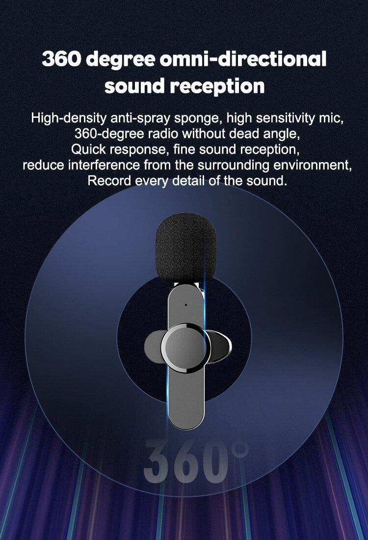 WIRELESS MOBILE MICROPHONE (One Year Warranty)